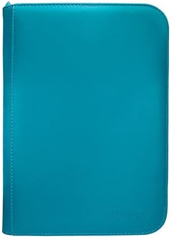 Ultra PRO - Vivid 4-Pocket Zippered PRO-Binder: (Teal) Protect Up to 160 Collectible Trading Cards, Sports Cards or Valuable Gaming Cards, Ultimate card Protection