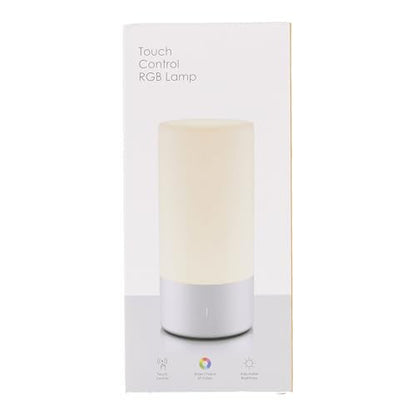 Touch Bedside Table Lamp, [Sleek Design & RGB Mode] 3 Way Dimmable Small Lamp for Bedroom, LED Lamp with Warm White Lights, Multi-Color Smart Nightstand Lamp for for Living Room Home Gifts