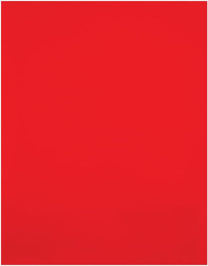 JAM PAPER Custom Printed Semi-Gloss Folders with Round Corner Pockets - Personalized Logo & Text - 12pt C1S - Red - 100/Pack