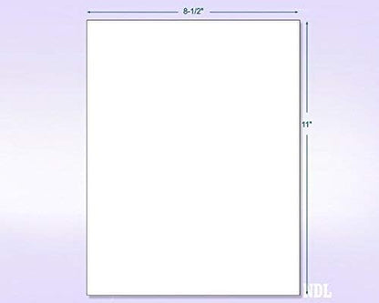 NextDayLabels - 8-1/2 x 11 Neon Color High Light Fluorescent Labels for Laser & Inkjet Printer (Orange Fluorescent, 8.5" x 11" - 1 Per Page | 100 Labels)