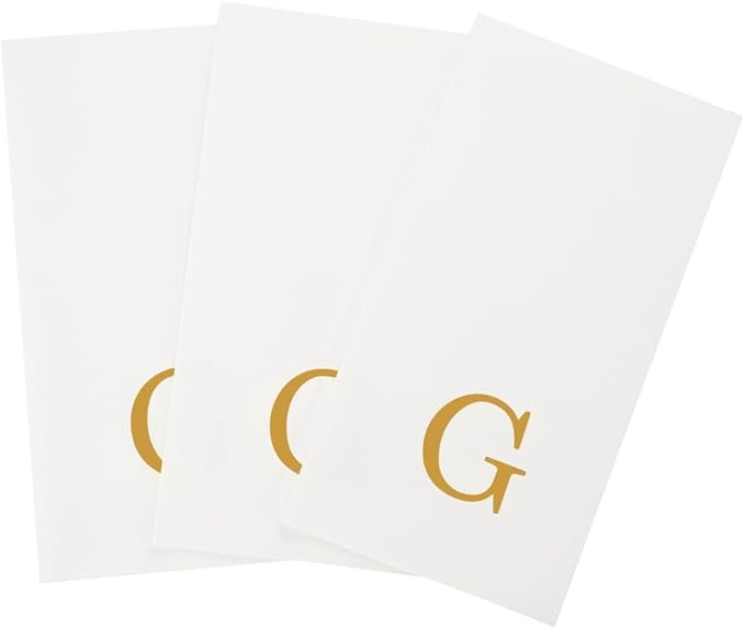 Luxenap 15.8 X 7.9 Inch Linen-Feel Guest Towels, 50 Lettered Hand Towels
