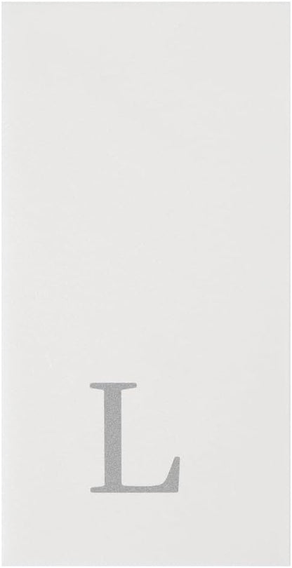 Luxenap 15.8 X 7.9 Inch Linen-Feel Guest Towels, 50 Lettered Hand Towels