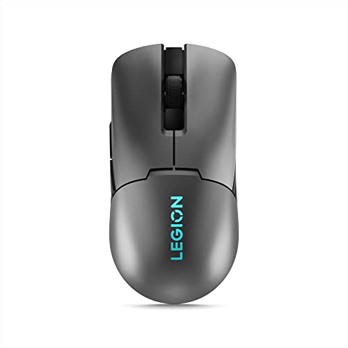 Lenovo Legion M410 Wireless RGB Gaming Mouse – 6 Button Palm Grip Mouse with 16,000 DPI, 53 Hour Rechargeable Battery, 2-Zone RGB Lighting, NVIDIA Reflex Compatible