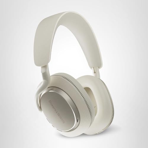 Bowers & Wilkins Px7 S3 Wireless Headphones Over Ear Noise Cancelling, Active Noise Cancelling & Transparency Mode, Hi-Res Sound, Bluetooth, 30-Hr Playtime, Quick Charge, Canvas White
