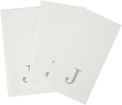 Luxenap 15.8 X 7.9 Inch Linen-Feel Guest Towels, 50 Lettered Hand Towels