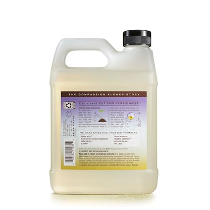 MRS. MEYER'S CLEAN DAY Hand Soap Refill, Made with Essential Oils, Biodegradable Formula, Compassion Flower, Packaging May Vary, 33 fl. oz
