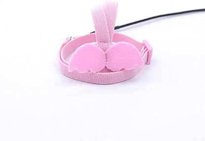 Bird Harness Parrot Leash -Adjustable Outdoor Flying Kit for Parrot Budgie Lovebird Cockatiel Macaw Parakeet (Pink,XL)