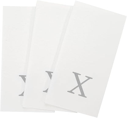 Luxenap 15.8 X 7.9 Inch Linen-Feel Guest Towels, 2000 Lettered Hand Towels