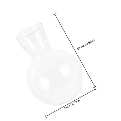 ULTECHNOVO 3pcs High Borosilicate Glass Hydroponic Plant Containers with Wooden Stand, Terrarium Holders for Home Decor and Indoor Propagation