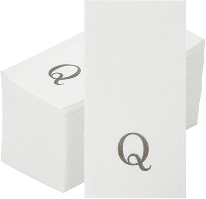 Luxenap 15.8 X 7.9 Inch Linen-Feel Guest Towels, 2000 Lettered Hand Towels