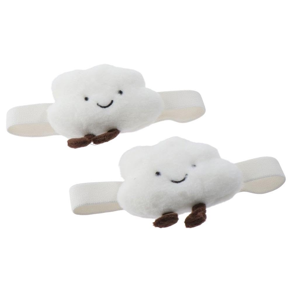 couponhub 4 Pcs Cloud Shape Cute Curtain Tieback, Simple and Elegant Elastic Rope Buckle for Baby Kid Girls Living Room Bedroom Nursery Decor Home Office Decorative