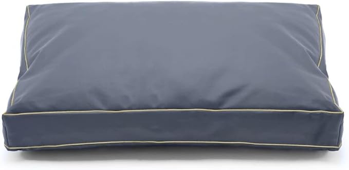 Dog Bed Cover,Waterproof Tough Plastic DIY Pet Bed Cover,Non Stick Hair Easy to Clean Rectangular Fillable Dog Bed Covers with Zipper(Dark Grey,30" L x 20" W x 4" Th,Cover Only)