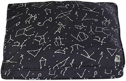 Molly Mutt Dog Crate Pad Cover, 100% Cotton Canvas Cover for Dog or Puppy Crate Bed, Durable, Washable, and Free of Harmful Chemicals, Pre-Shrunk, 48"x30"x2.5", Rocketman
