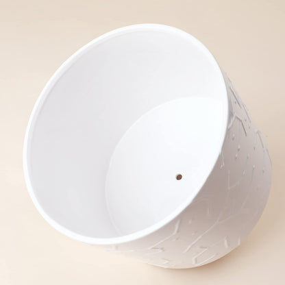 LA JOLIE MUSE Plant-Pots Flower Pots, 8 Inch Plant Pot Ceramic Planter with Stand Planters for Indoor Plants