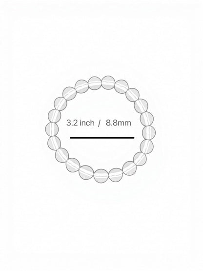 IETWIPNO Stretch Crystal Bracelet for Women,Elastic Beaded Bracelets Set of 1,Multicolor Healing Stone Adjustable Bangle,Gift for Her (10MM Round Red)