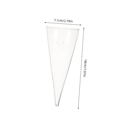 Toyvian Transparent Glass Wall Hanging Hydroponic Planter for Indoor Plants Terrarium Vase for Decor Easy to Maintain Wall Mounted Flower Holder