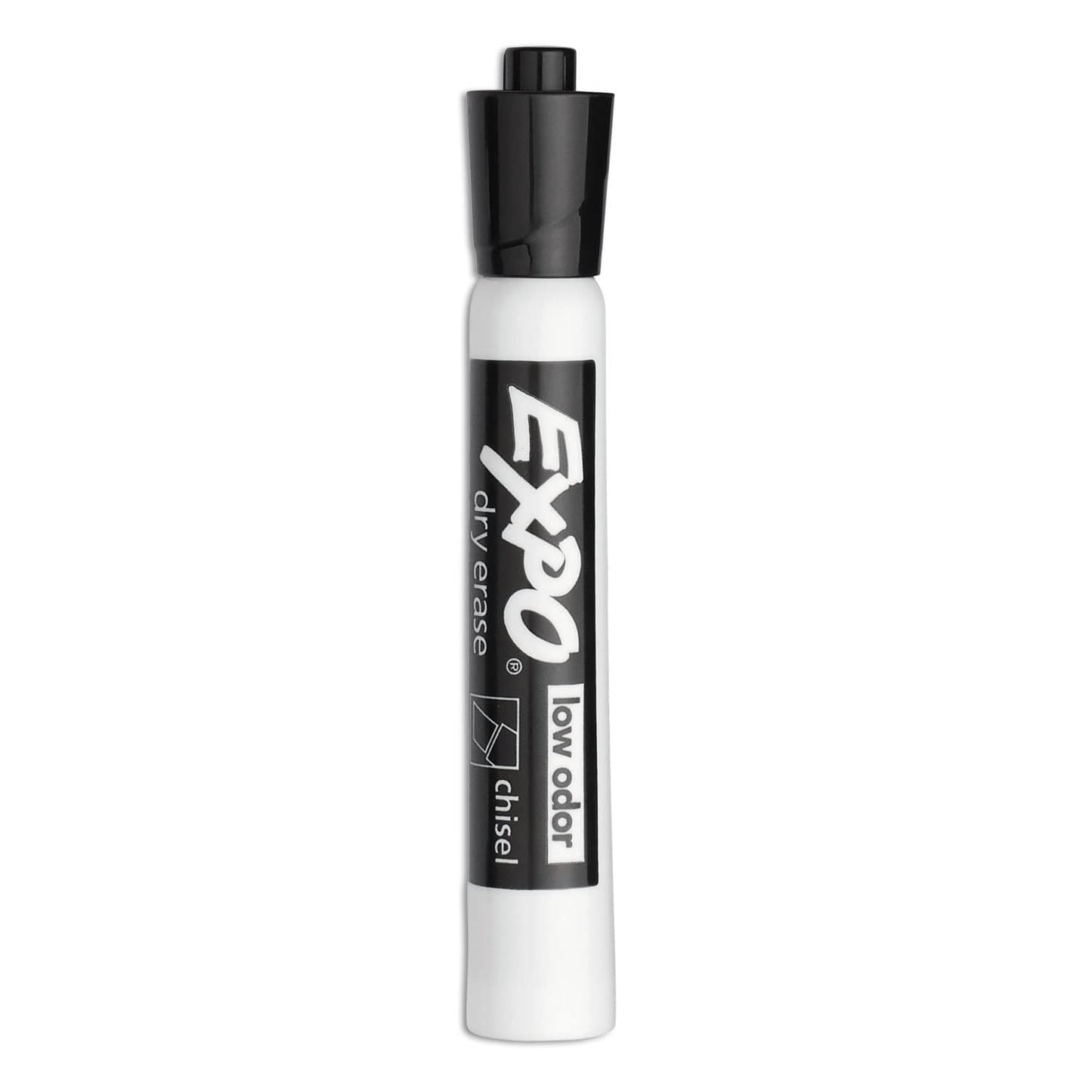 EXPO Dry Erase Markers Chisel Tip Black Low-Odor Perfect for Whiteboards Non-Porous Surfaces & Home Offices (Pack of 1 36 Count Total)