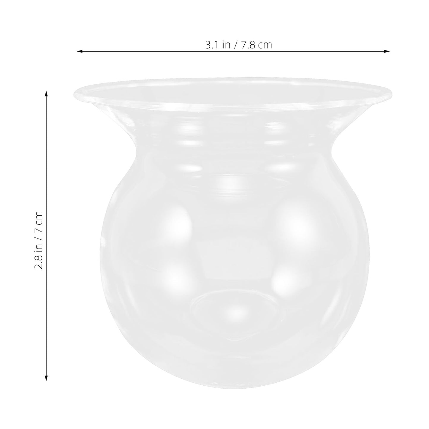 Angoily 4pcs Glass Flower Vase Set Globe Shape Glass Planter for Plants Hydroponic Propagation Terrarium Indoor Home Décor