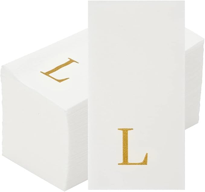 Luxenap 15.8 X 7.9 Inch Linen-Feel Guest Towels, 2000 Lettered Hand Towels