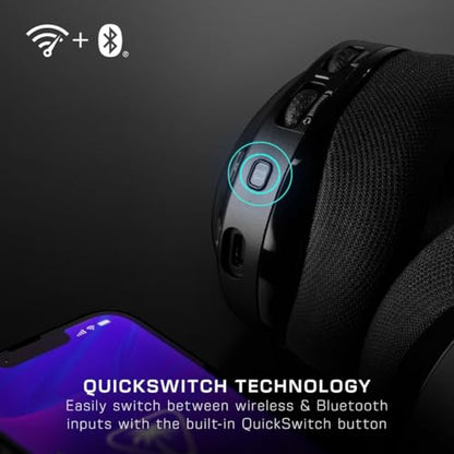 Turtle Beach Stealth 600 Wireless Multiplatform Amplified Gaming Headset for PS5, PS4, PC, & Mobile – Bluetooth, 80-Hr Battery, Noise-Cancelling Flip-to-Mute Mic, 50mm Speakers – Black