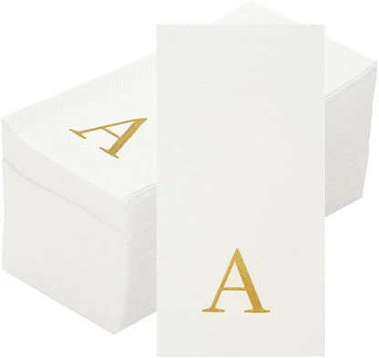 Luxenap 15.8 X 7.9 Inch Linen-Feel Guest Towels, 2000 Lettered Hand Towels