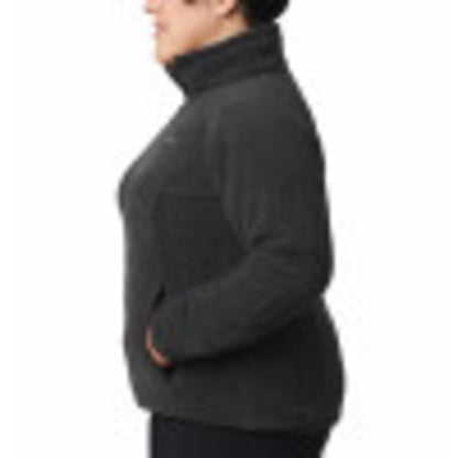 Columbia Womens Benton Springs Full Zip Fleece Jacket, Charcoal Heather, Large