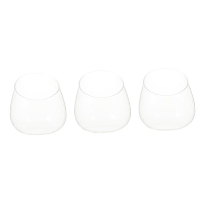 VINTORKY 3pcs Glass Terrarium Plant Display Bottle Succulent Vase for Home Decor Creative Eco-Friendly Micro Landscape Container for Plants and Decorative Accents