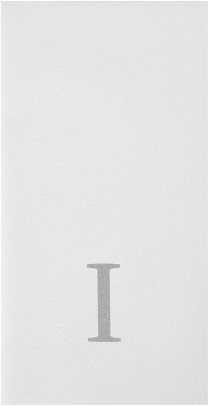 Luxenap 15.8 X 7.9 Inch Linen-Feel Guest Towels, 50 Lettered Hand Towels