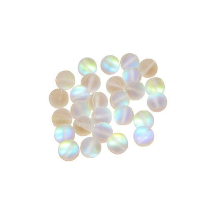 UUYYEO Matte Crystal Glass Beads Mermaid Aurora Moonstone Beads for Jewelry Making 4 mm 200 pcs