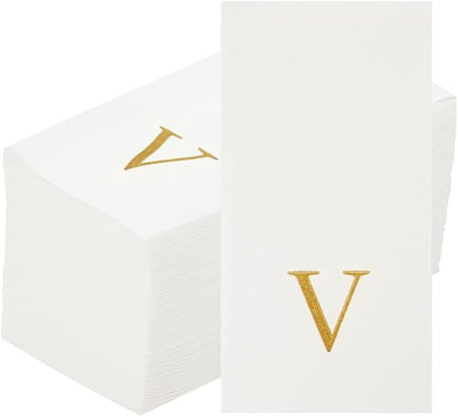 Luxenap 15.8 X 7.9 Inch Linen-Feel Guest Towels, 2000 Lettered Hand Towels