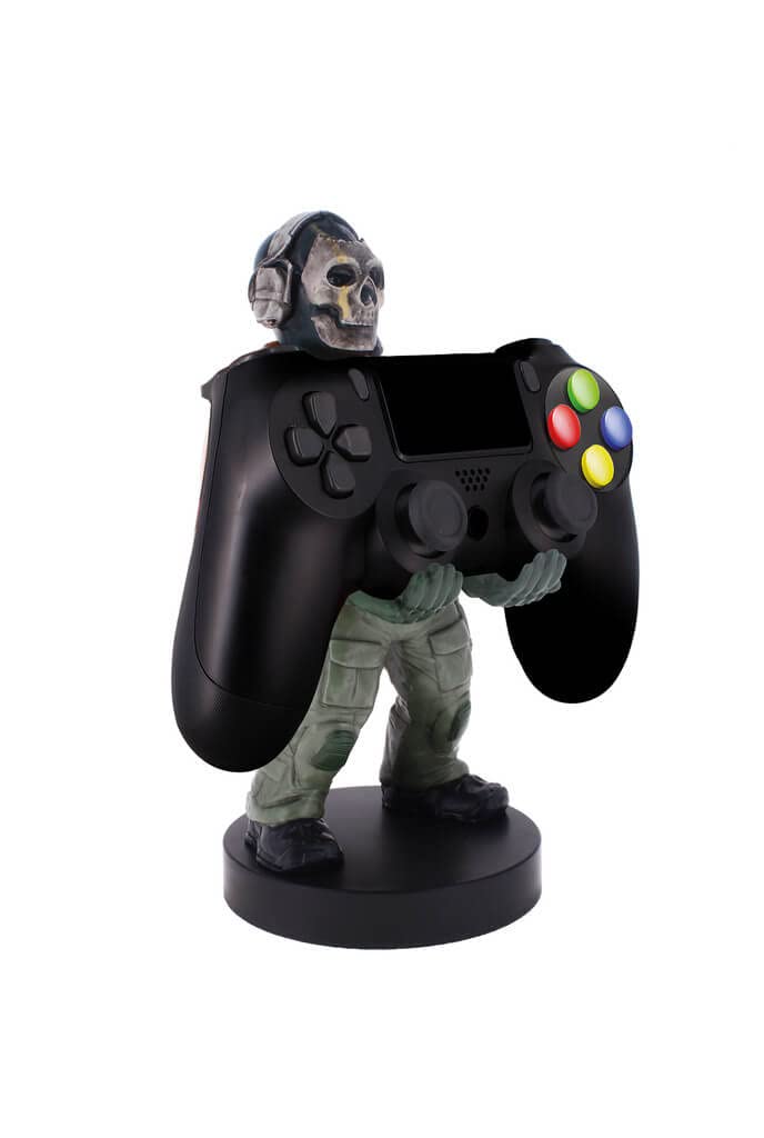 Exquisite Gaming: Call Of Duty: Ghost Warzone - Original Mobile Phone & Gaming Controller Holder, Device Stand, Cable Guys, COD Licensed Figure