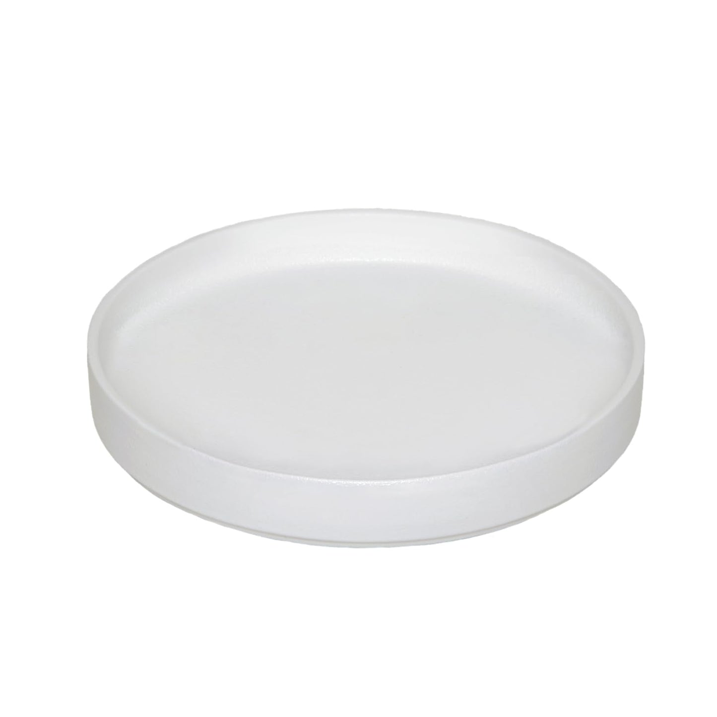 Fzfeiyy Plant Saucer for Indoors - 12 Inch Ceramic Plant Saucer Plant Water Catcher Tray Plant Pot Saucer Plant Drainage Tray, Durable Sturdy Flower Pot Saucers (Frosted White)
