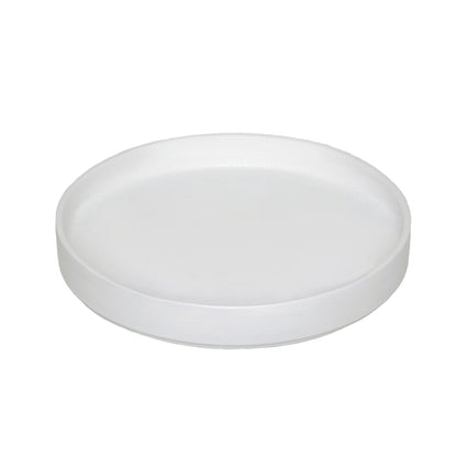 Fzfeiyy Plant Saucer for Indoors - 12 Inch Ceramic Plant Saucer Plant Water Catcher Tray Plant Pot Saucer Plant Drainage Tray, Durable Sturdy Flower Pot Saucers (Frosted White)
