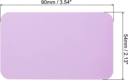 PATIKIL 3.5" x 2" Blank Paper Business Cards, 100 Pack Small Index Flash Cards Words Message Note Card Mini Paper Tags for DIY Gift Craft Scrapbooking, Purple