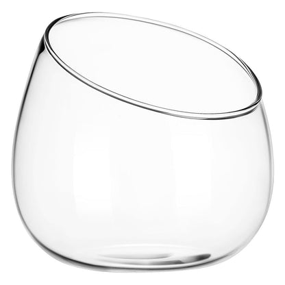 MAGICLULU Clear Glass Vase Cut Bubble Bowl Plant Terrarium Display Glass Tabletop Succulent Air Plant Planter Globe Home Office Decor 13.5cm