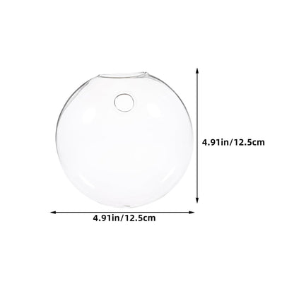 VICASKY 2pcs Glass Hydroponic Vases Wall Hanging Terrarium Holders for Indoor Plants Home Office Décor