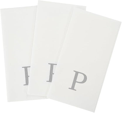 Luxenap 15.8 X 7.9 Inch Linen-Feel Guest Towels, 2000 Lettered Hand Towels