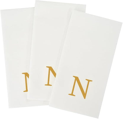 Luxenap 15.8 X 7.9 Inch Linen-Feel Guest Towels, 2000 Lettered Hand Towels