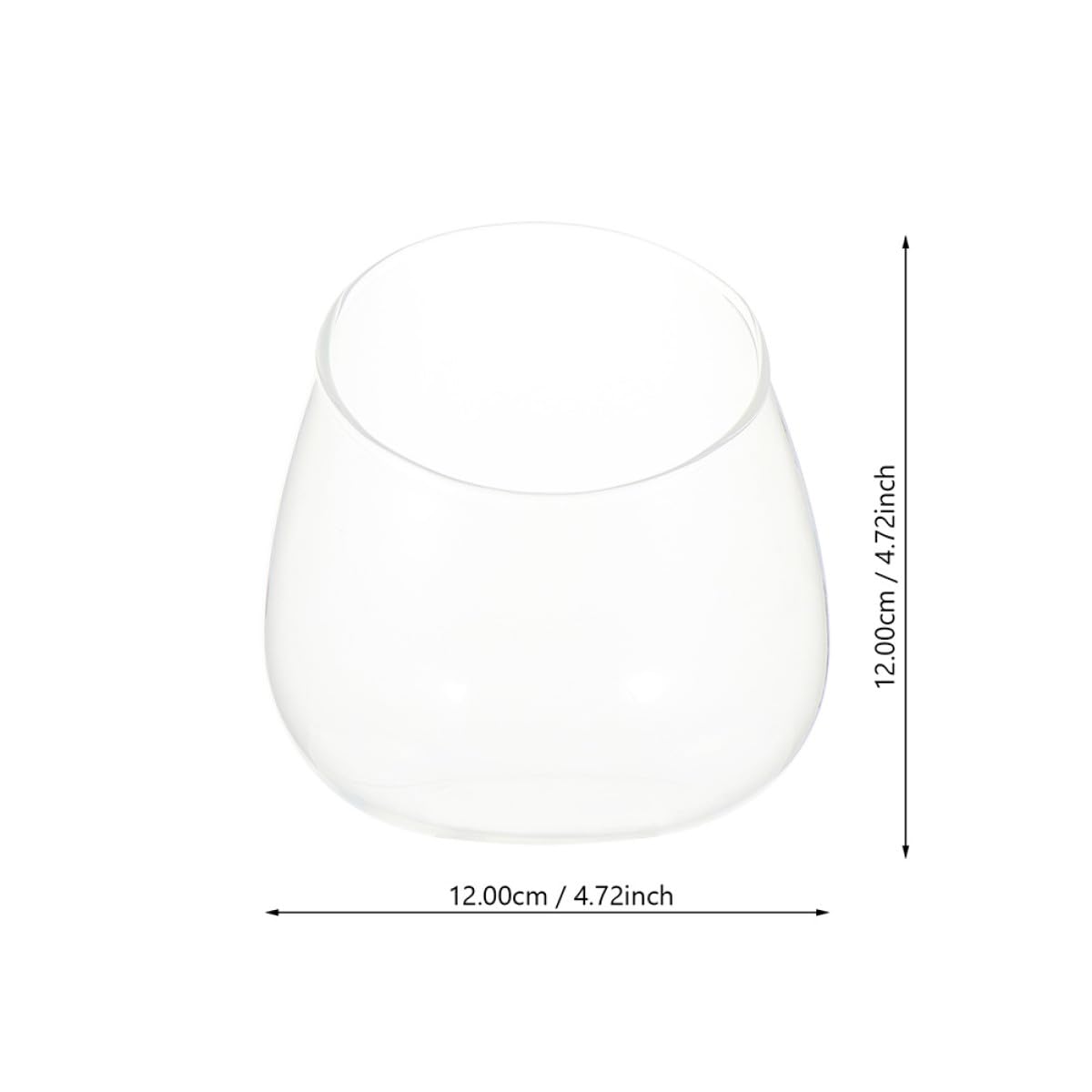 Healeved 3pcs Slant Cut Glass Bottle Micro Landscape Succulent Vase Set, Ecological Desk Terrarium Decoration for Home and Office