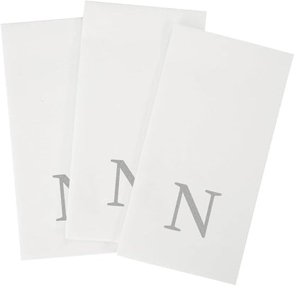 Luxenap 15.8 X 7.9 Inch Linen-Feel Guest Towels, 2000 Lettered Hand Towels