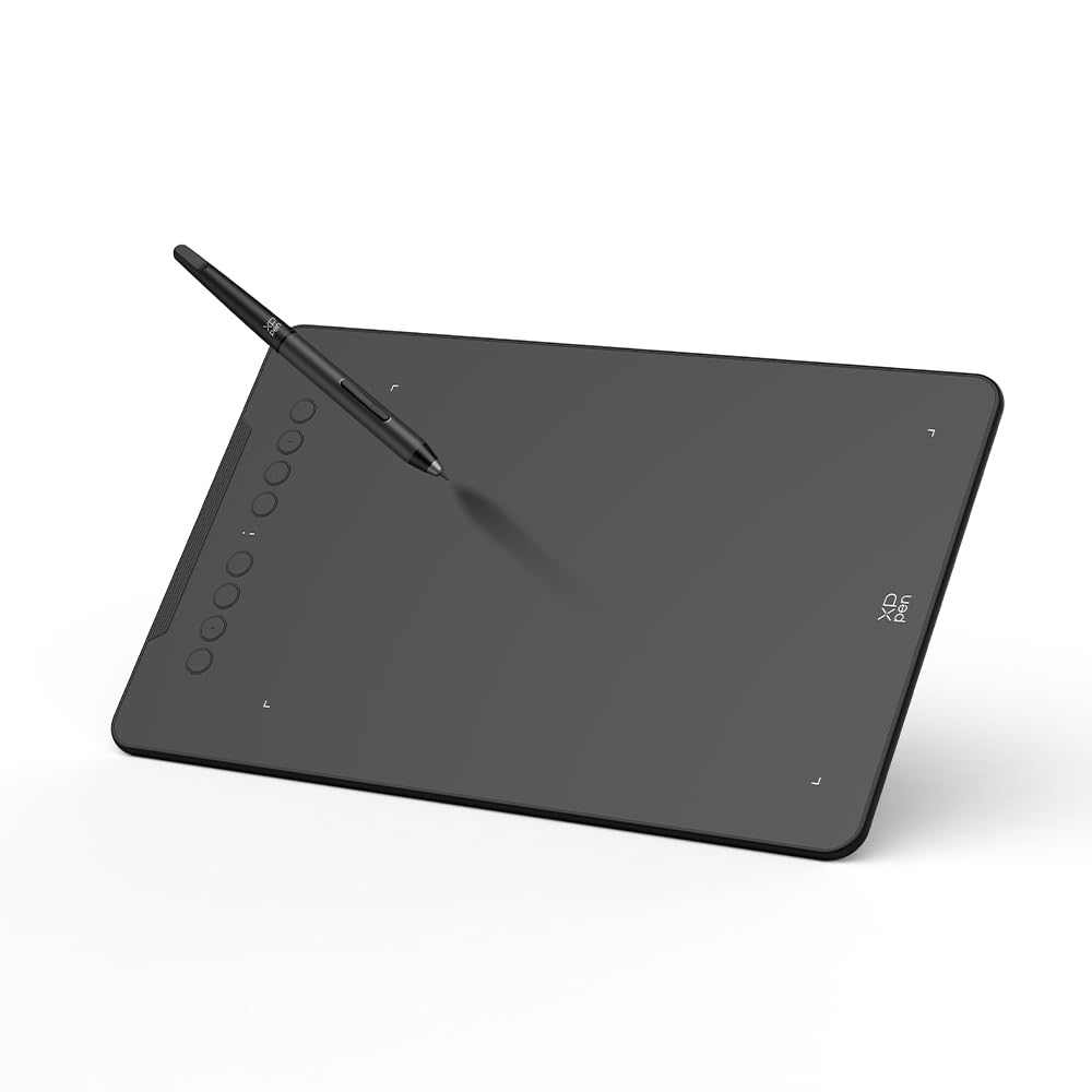 XPPen Deco mini7W V2 Wireless Drawing Tablet, 16384 Levels Pressure Digital Drawing Pad for PC, 7x4.37 Inch Art Tablet with 8 Shortcut Keys, Bluetooth 5.0, Support Windows/macOS/Android/ChromeOS/Linux