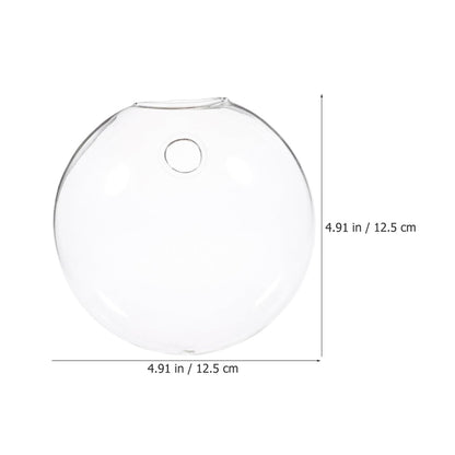 NUOBESTY Wall Hanging Glass Vase for Indoor Plants Hydroponic Glass Terrarium Planter Decor Set of 6 for Home Office Gardening