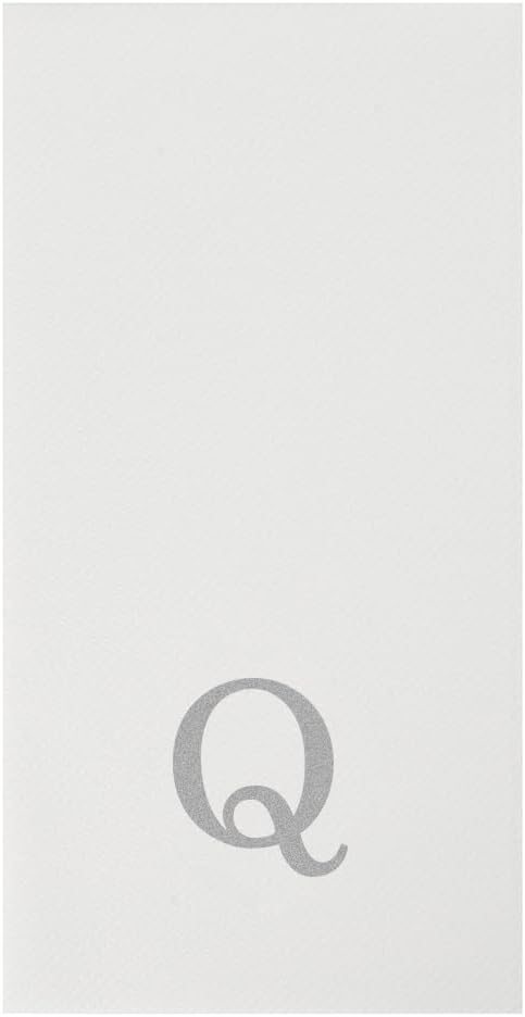 Luxenap 15.8 X 7.9 Inch Linen-Feel Guest Towels, 50 Lettered Hand Towels