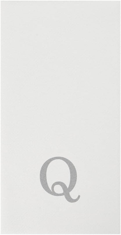 Luxenap 15.8 X 7.9 Inch Linen-Feel Guest Towels, 50 Lettered Hand Towels
