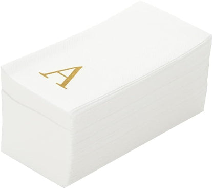 Luxenap 15.8 X 7.9 Inch Linen-Feel Guest Towels, 2000 Lettered Hand Towels