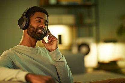 Philips PH805 Active Noise Canceling (ANC) Over Ear Wireless Bluetooth Performance Headphones w/ Hi-Res Audio, Comfort Fit and 30 hours of playtime (TAPH805BK)
