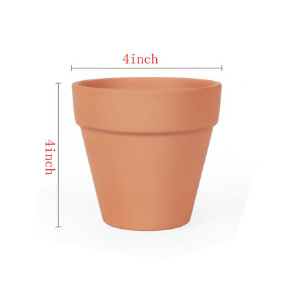 YESIACE 24 Pack 4 Inches Terracotta Plant Pots, Terra Cotta Planter with Drainage Holes, Perfect for Planting, Painting, Weddings and Parties (4inch/Original Color)
