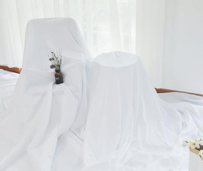 5X7ft Photo Backdrop White Backdrop for Photoshoot, Non-Reflective Soft White Backdrop for Home Studio, Baby Photography, YouTube Content & Live Streaming（only 1x Background）