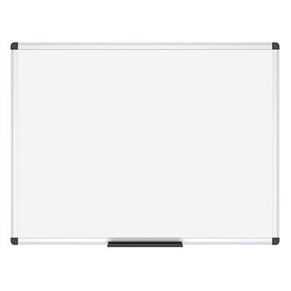 VIZ-PRO Dry Erase Board/Whiteboard, 36 X 24 Inches, Wall Mounted Board for School Office and Home