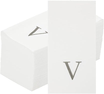 Luxenap 15.8 X 7.9 Inch Linen-Feel Guest Towels, 2000 Lettered Hand Towels